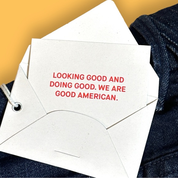 🎉 HP!🎉 NWT Good American “Good Waist” Skinny Jeans in Blue796. Size 18 👖 - Picture 13 of 16